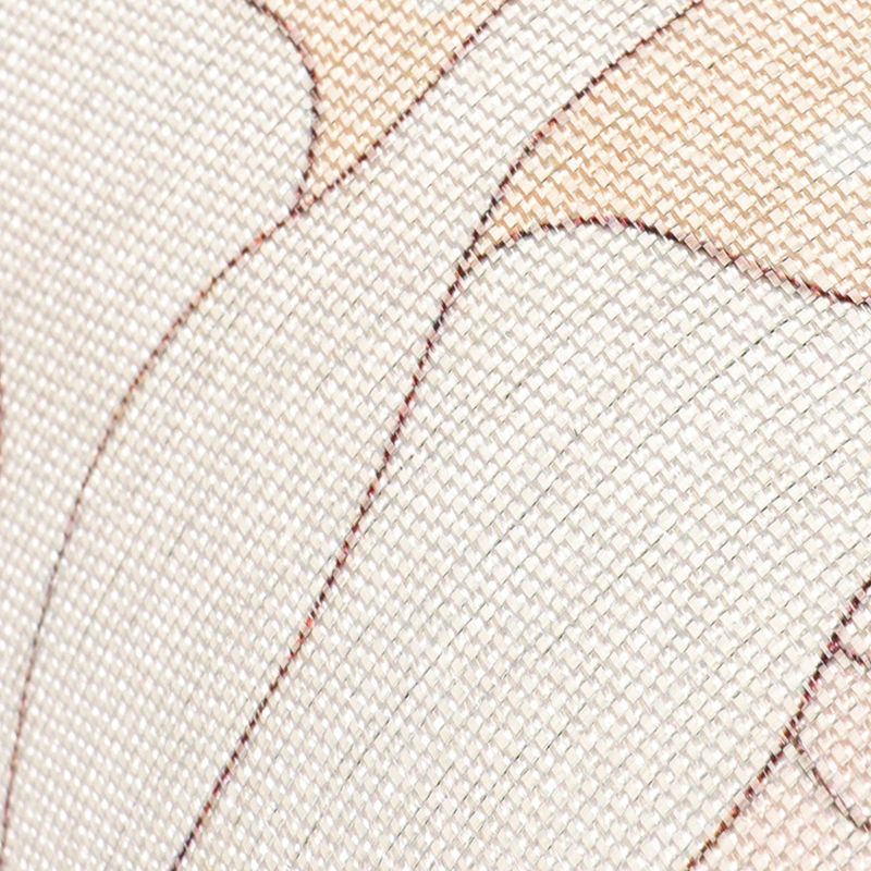 Apricot Modern Carpet Polyester Flower Area Carpet Stain Resistant Carpet for Living Room