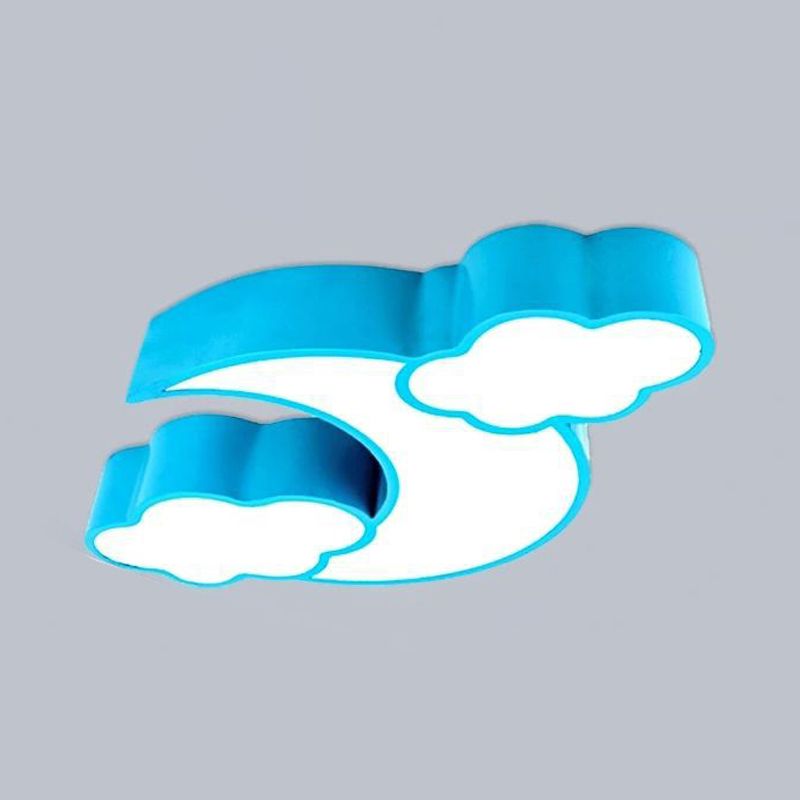 Acrilico Cloud - Themed Massimale Light Cartoon Flush Monte Massimale Light per per la Bedroom di Classroom Child's Bedroom