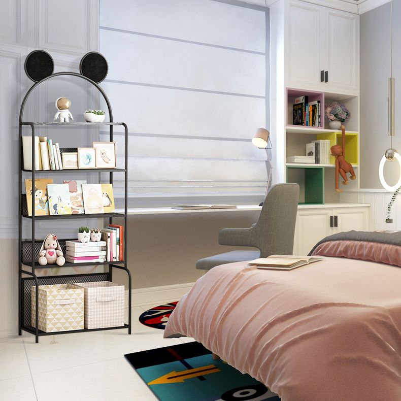 Libreria montata a parete libreria in stile scandinavo per la sala da studio dell'ufficio per la casa