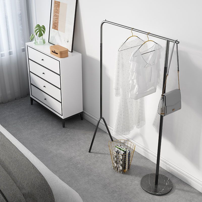 Industrial Minimalist Style Coat Rack Metallic Free Standing Coat Hanger