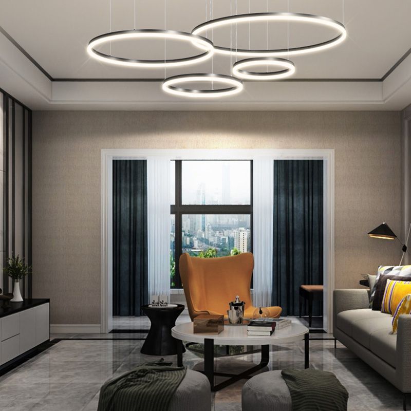 Zeitgenössische mehrschichtige verstellbare Anhängerbeleuchtung für den Lebensraum im Wohnzimmer