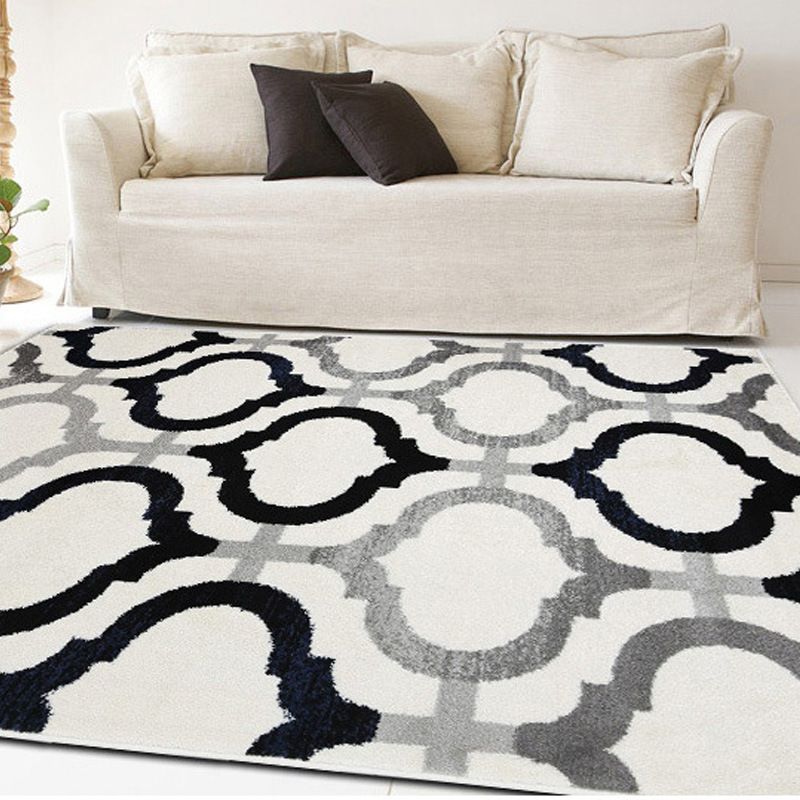 Bohemian Harlequin Print Carpet Polyester Area Rug Washable Indoor Carpet for Home Decoration