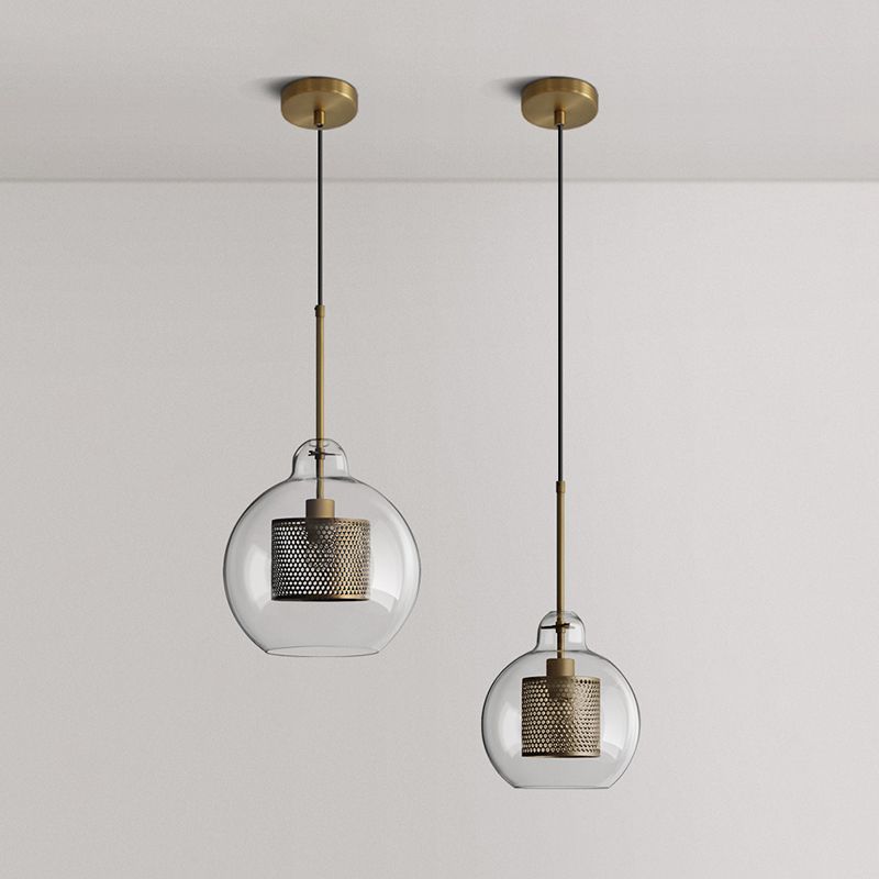 Luce in vetro industriale Ampiccamento a sospensione per il soggiorno per soggiorno