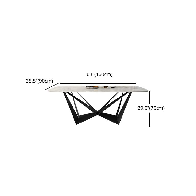 Contemporary 1/4/5 Pieces Dining Room Set Sintered Stone Dining Table Set