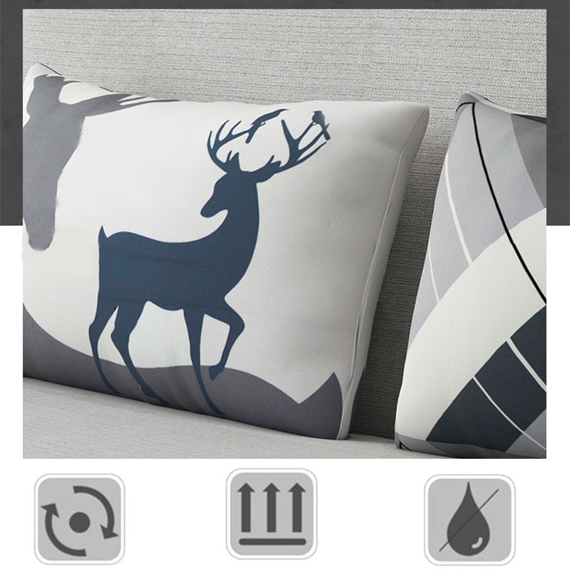 Light Gray 30.70" Wide Sofa Bed Linen Sleeper Sofa with Upholstered and Storage Box