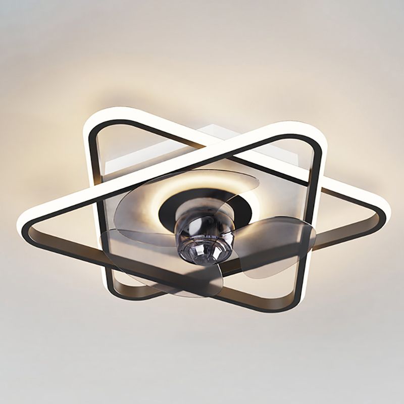 Modern Style Ceiling Fan Lamp Metal Multi Light Ceiling Fan Lighting for Bedroom