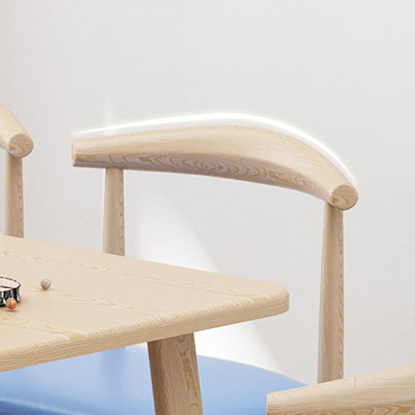 Modern 1/2/5/7 Pieces Dining Set Rectangle Wood Dining Table for Kitchen