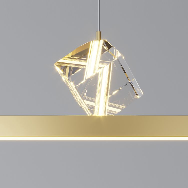 Lineaire hanglampverlichting Moderne metaal 2 Light Island Hanglampen