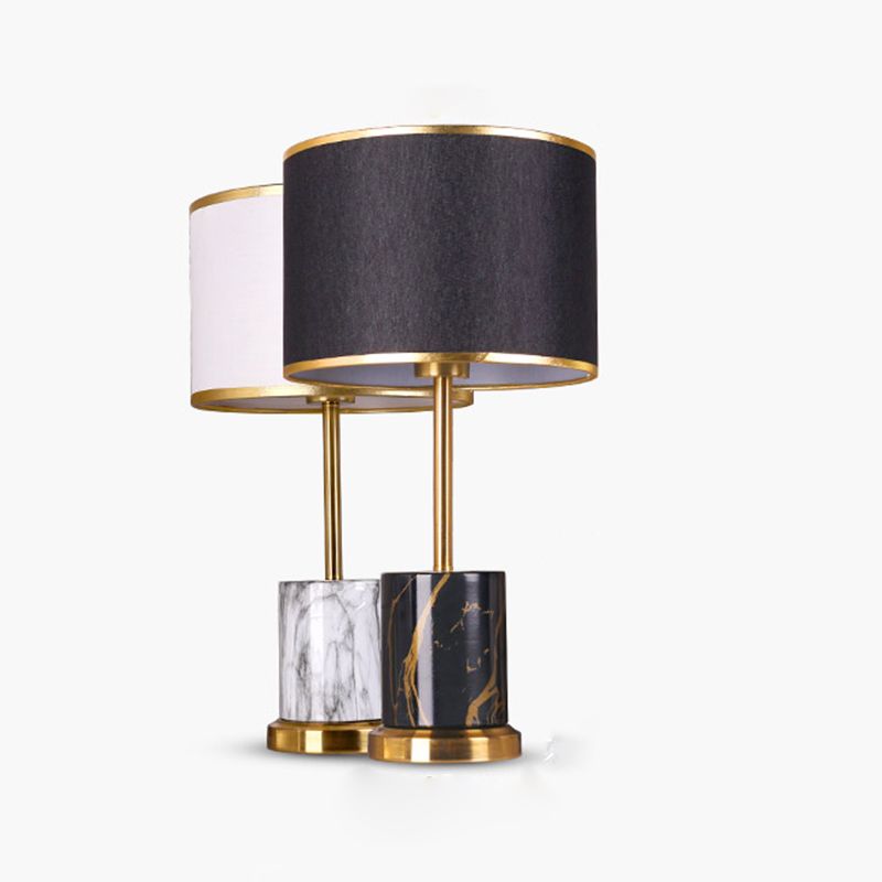Lampada da tavolo in metallo postmoderno a 1 luce con luce di controllo del sensore touch