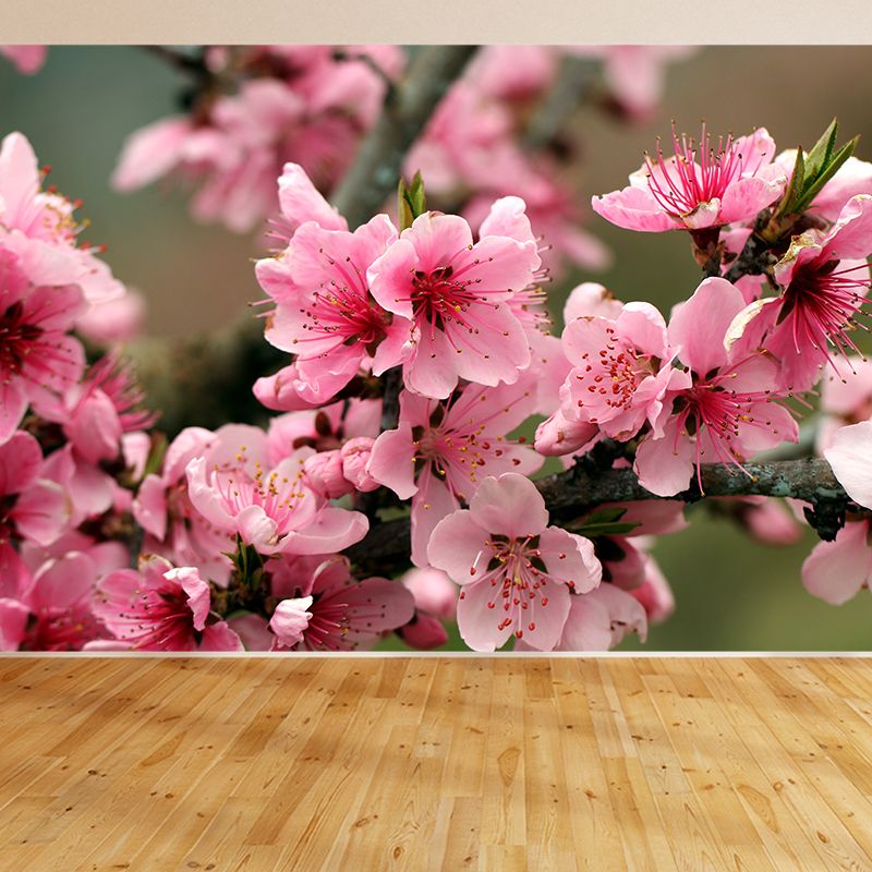 House Decor Floral Mural Decal Customized Contemporary Wall Covering for Bathroom