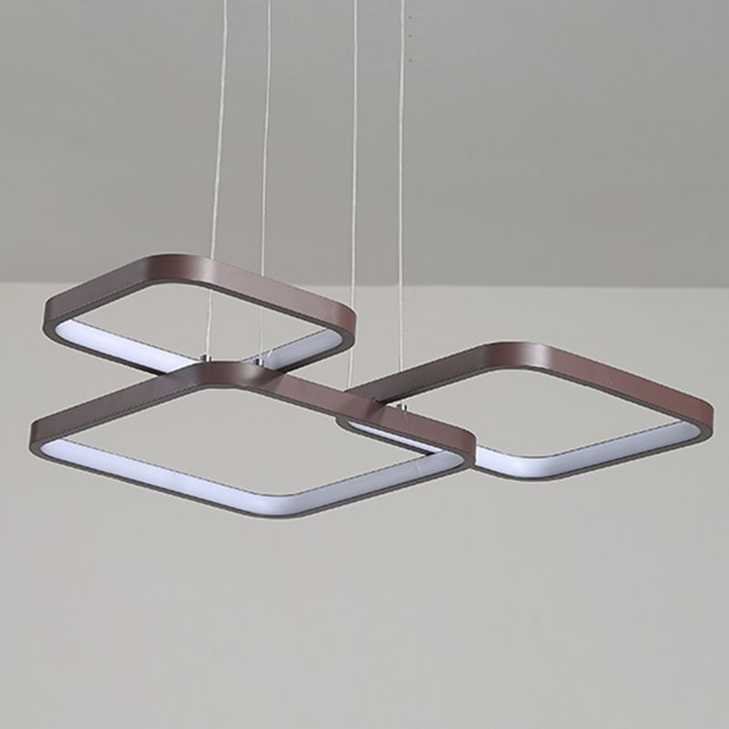 Multiple Squares Chandelier Lighting Fixtures Modern Chandeliers For Dining Room