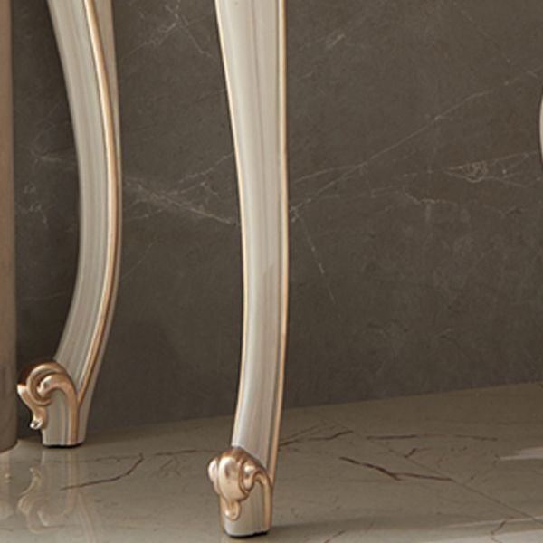 3-Drawers Mirror Table Dressing Table Victorian Solid Wood Make-up Vanity