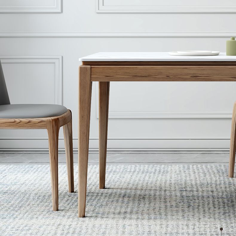 Midcentury Style Dining Room Collection Stone 4 Legs Dining Site Table