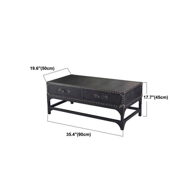 French Country Distressed Cocktail Table Wooden Coffee Table Set for Living Room