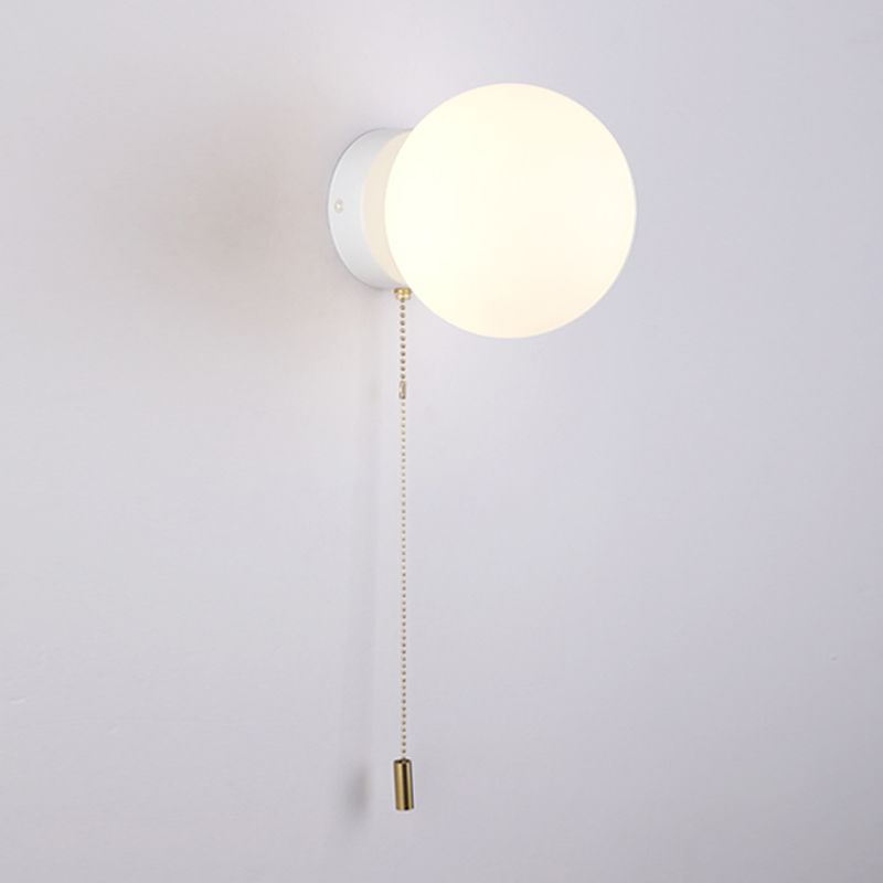 Kugelschattenglas Wandleuchter moderner einzelner leichter Wand Licht montiertes Licht