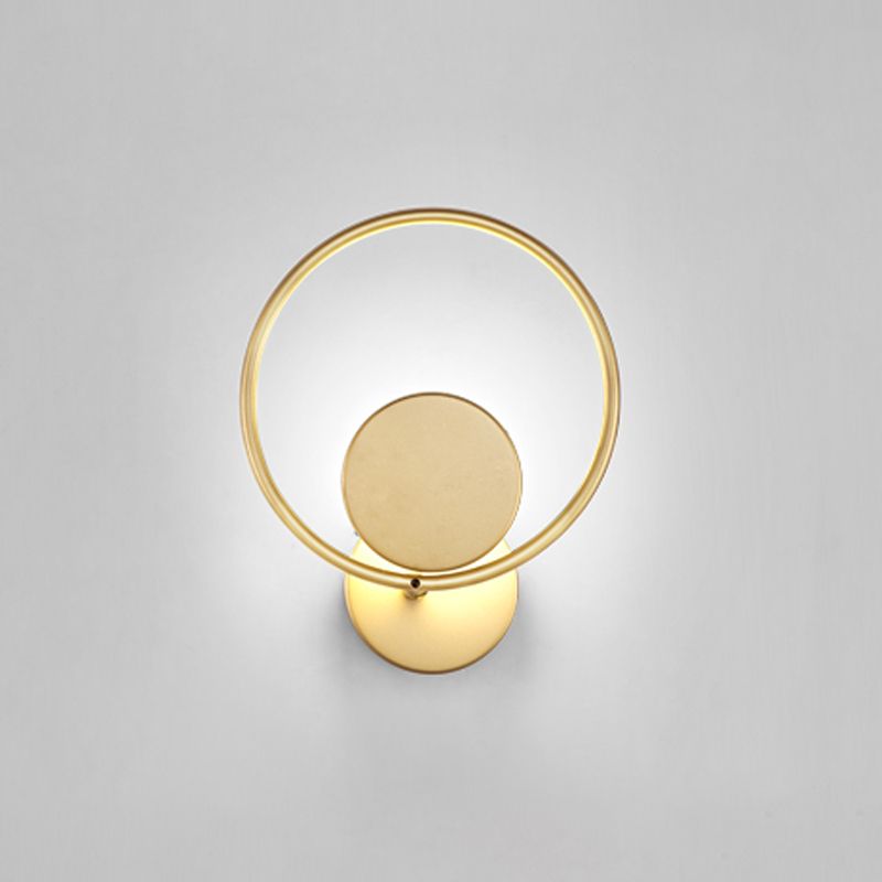 Iluminación simple montada en la pared lámpara de apliques de pared de metal de estilo de metal moderno