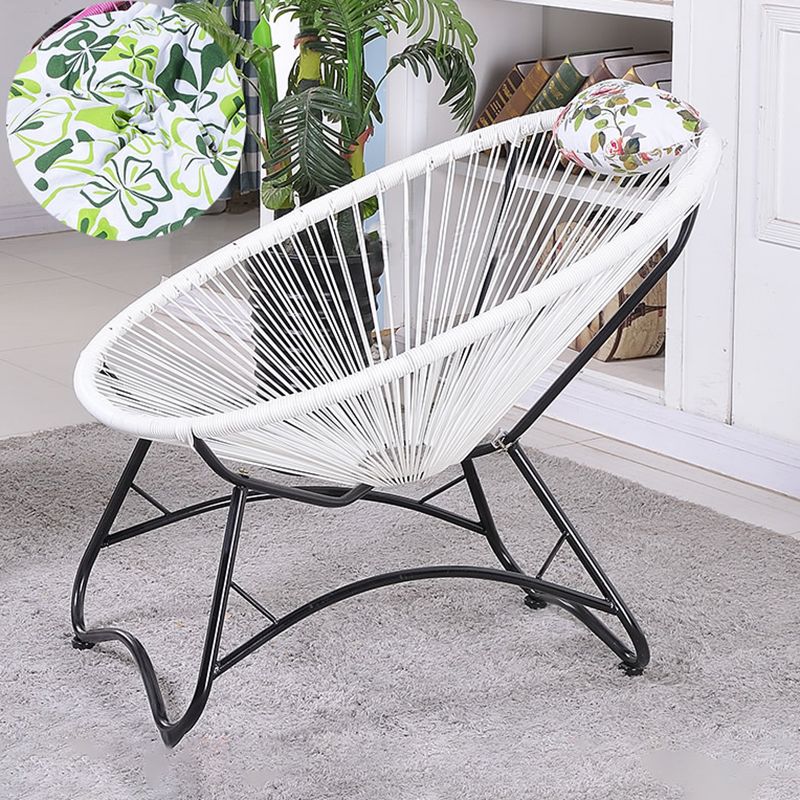 Iron Base Rocking Chair Lounge Simple Plastic Material Chair for Living Room