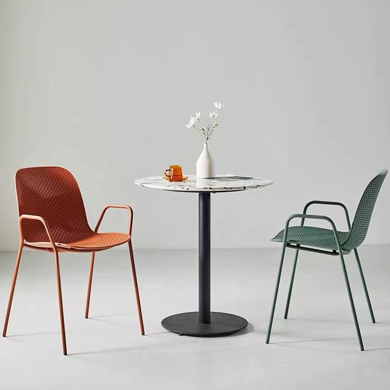 Mesa de comedor de estilo industrial, muebles de hogar de piedra para comedor