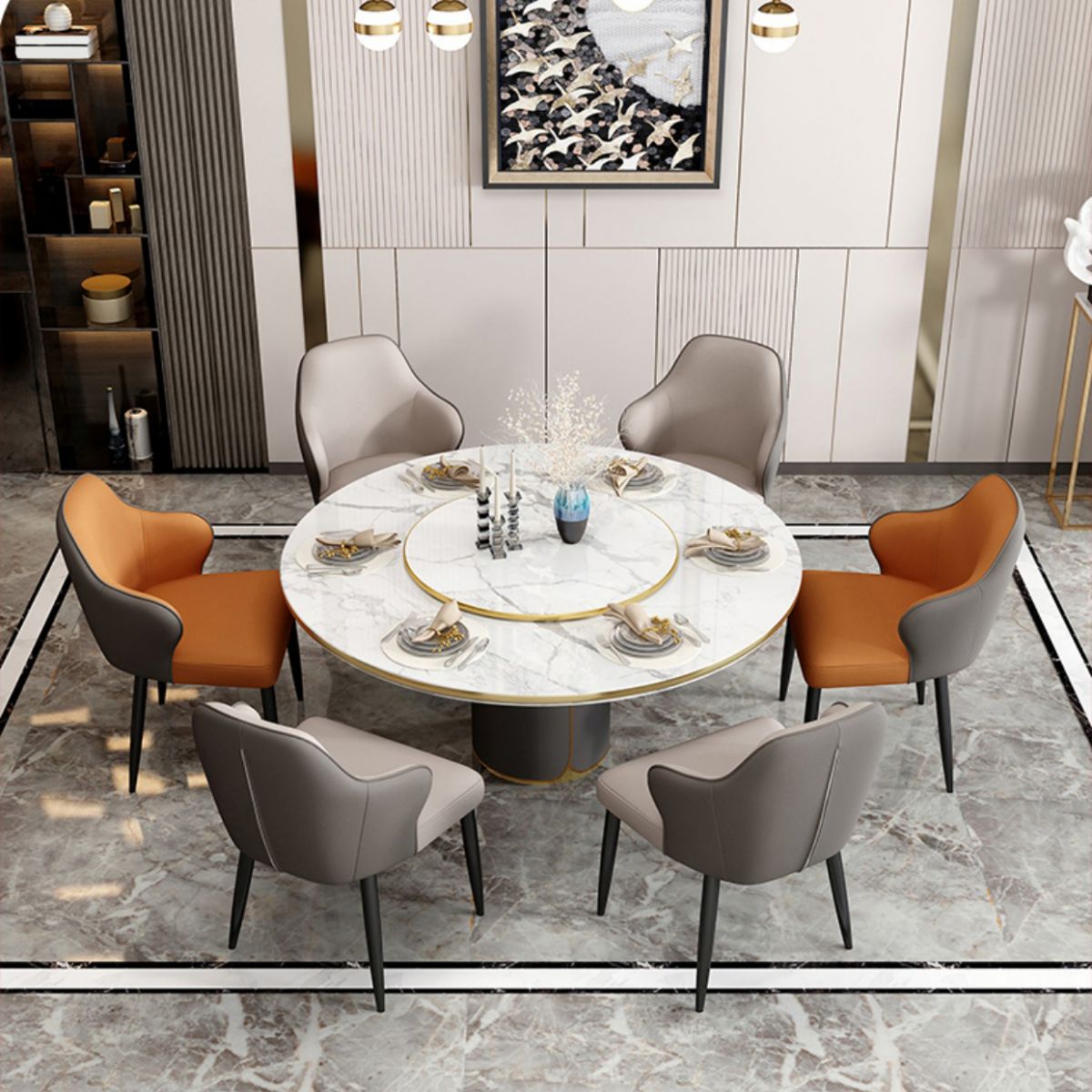 Modern Style Leather Parsons Upholstered Home Dining Side Chair