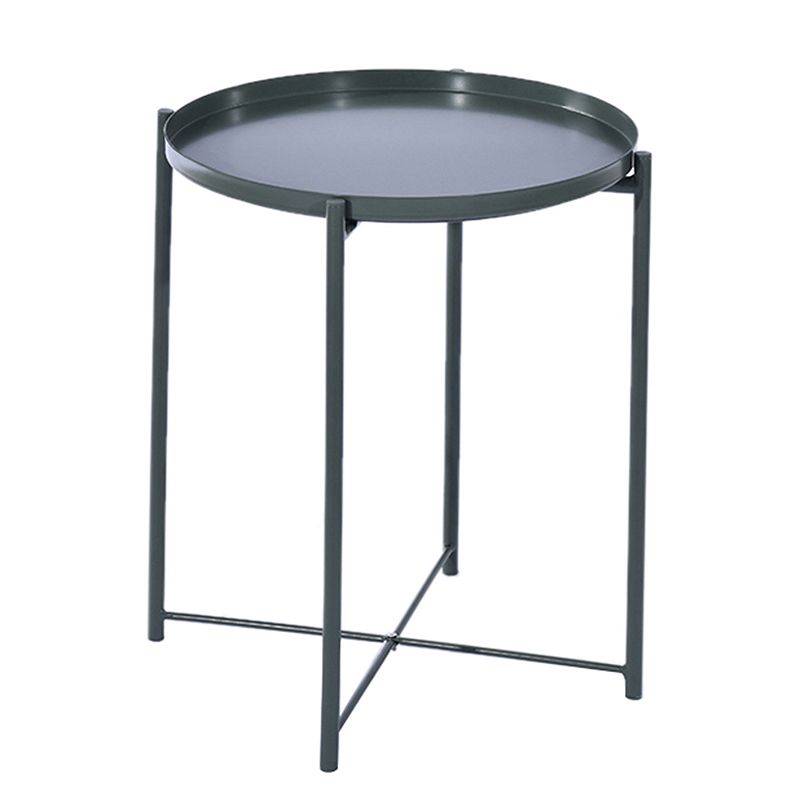 4 Legs Base Design Cocktail Table Multi-color Selection of Metal Iron Round Coffee Table