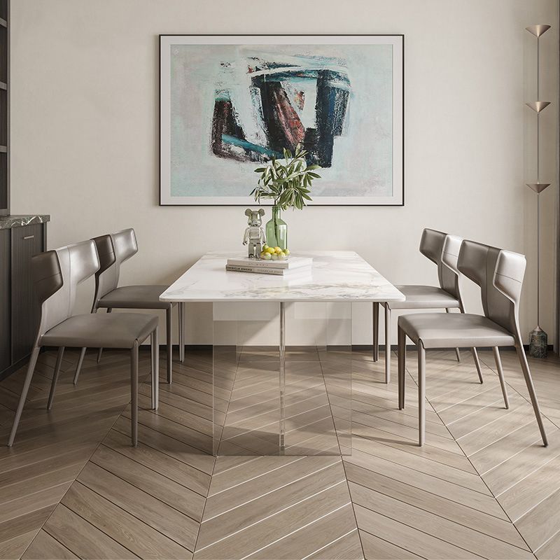 Contemporary Rectangle Table Sintered Stone Table for Home Use