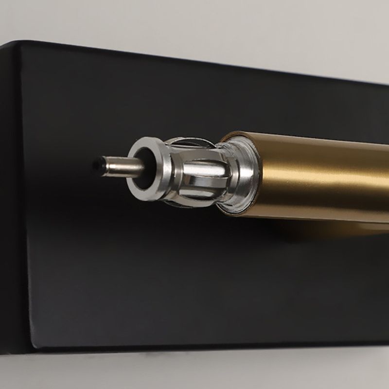 2-lichts lineaire wandwandeling moderne eenvoudige stijl spiegelmuurverlichting in zwart