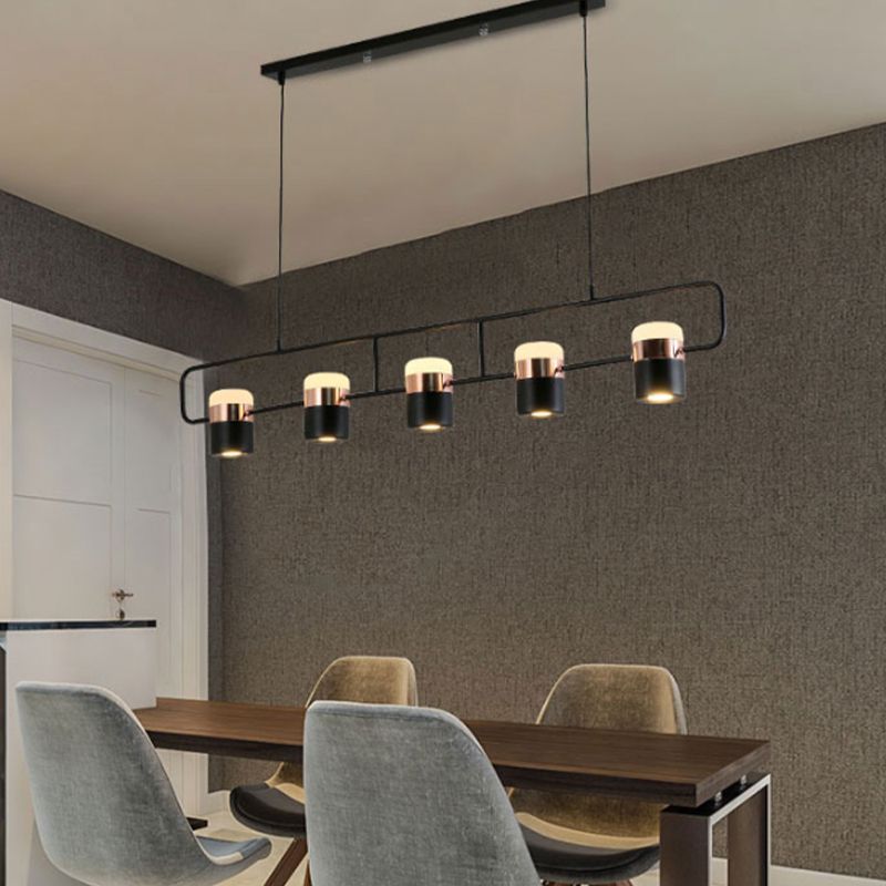 Modern Island Lighting Fixture Metal Dining Room Island Pendant Light