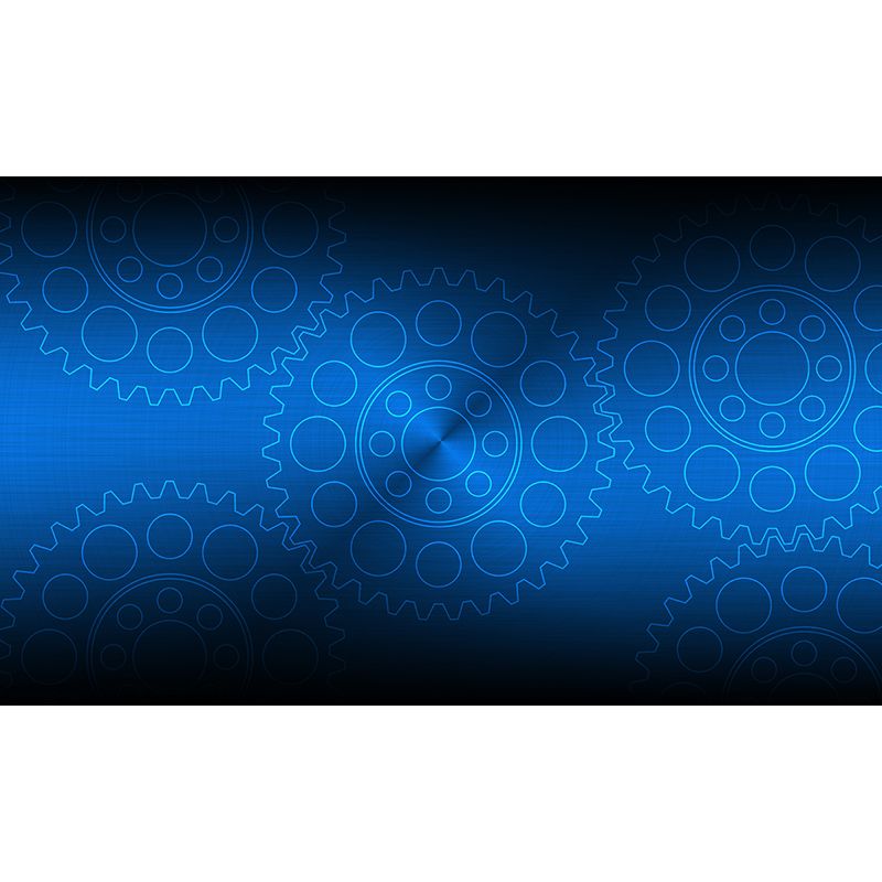 Gear Illustration Metal Wall Decor for Living Room, Custom Size Available