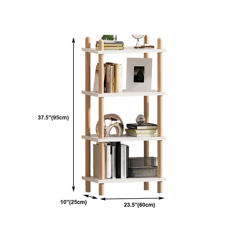 Modern Style Bookshelf Open Back Artificial Wood Bookcase for Office