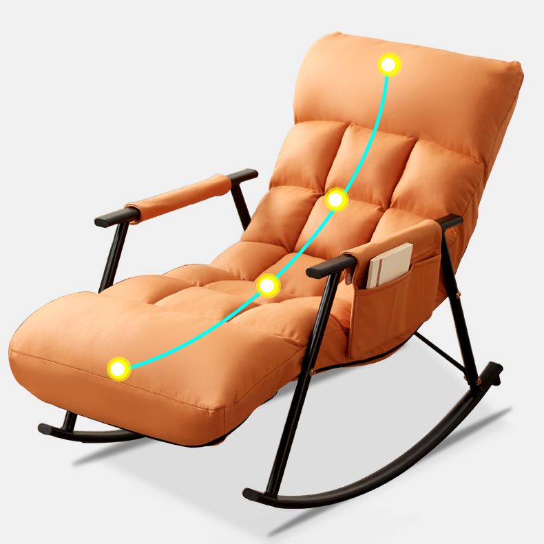 Iron Base Single Rocking Chair Modern Furniture Lounge Leisure Lazy Sofa Chair