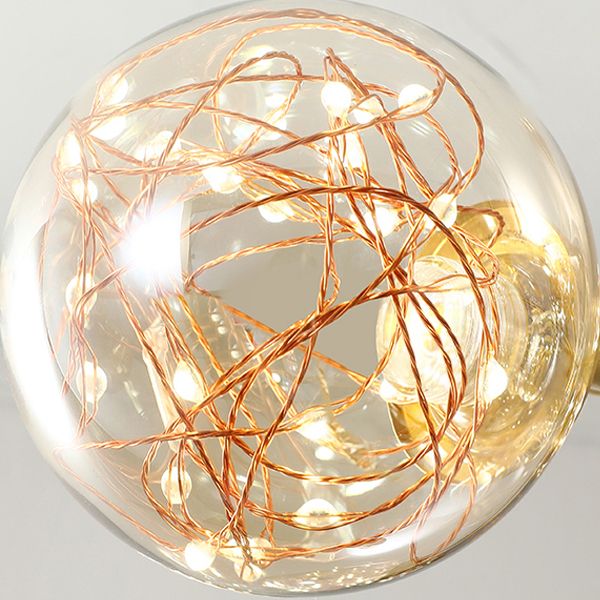 Zeitgenössische Küche Anhänger Lichter linear klare Glasinselbeleuchtungsideen