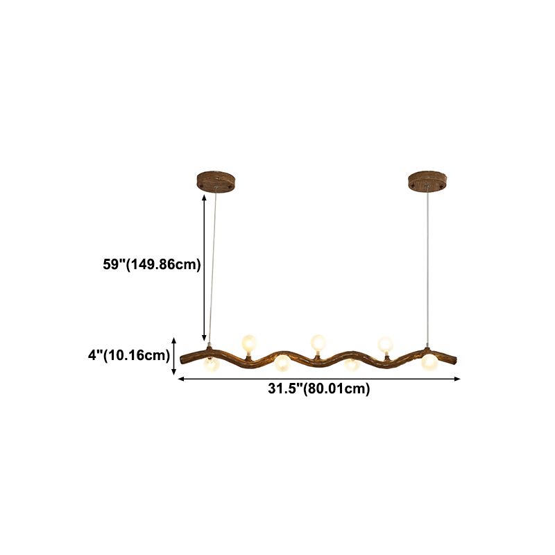 Glass Island Lighting Fixture Contemporary Pendant Lighting Fixture