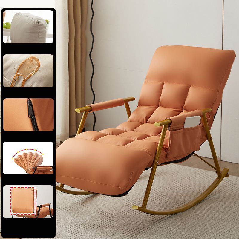 Single Sofa Rocking Chair Indoor Modern Simple Style Rocking