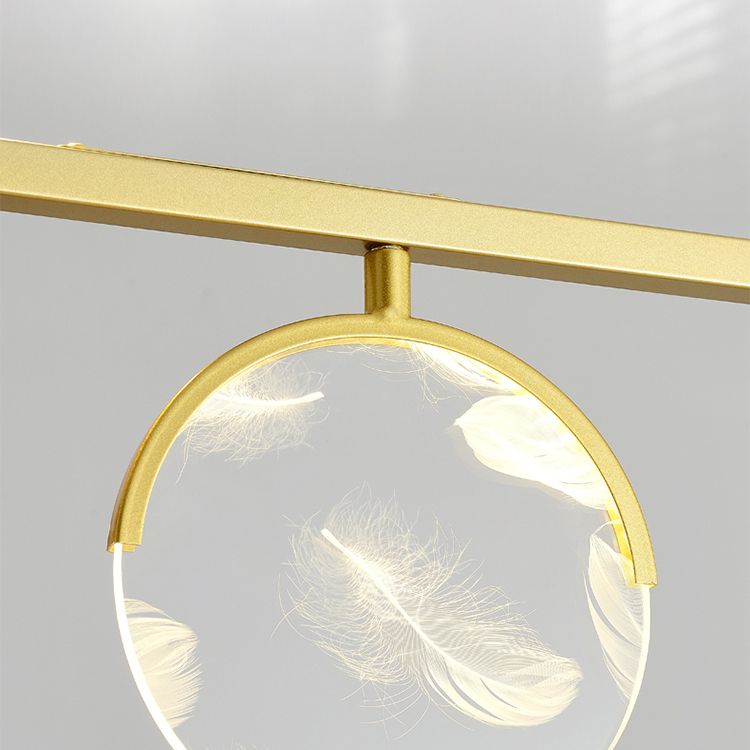 Modern Straight Bars Island Chandelier Lights Metal Island Lighting