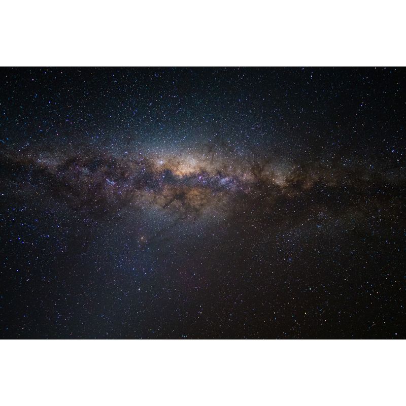 Galaxy Dazzling Stars Wallpaper Mural Modern Non-Woven Cloth Wall Art in Blue-Purple