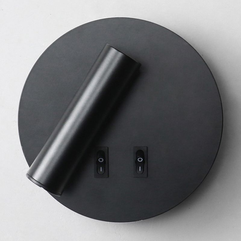 Aluminum Cylinderical Sconce Light Fixtures Modern Minimalist Style 2 Lights Wall Light