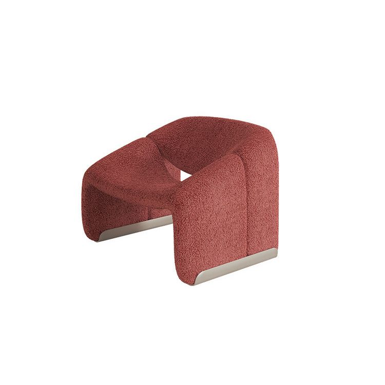 Contemporary Sled Side Chair Solid Color Bedroom Lounge Chair