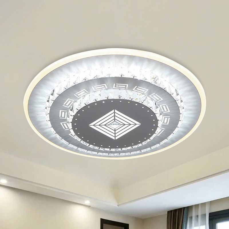 Witte LED-plafondmontage Modern kristal liefdevol hart / vierkant / roos Inbouwlamp voor slaapkamer in warm / wit / 3 kleuren licht