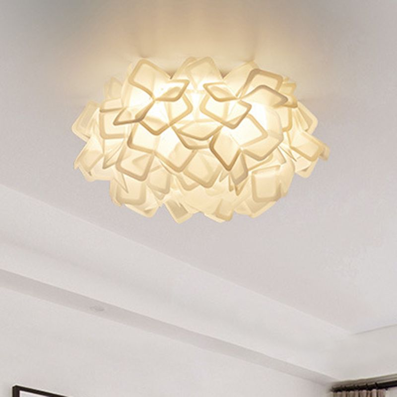 Lámparas de montaje empotrado Blossom, luces de techo contemporáneas de plástico, montaje empotrado