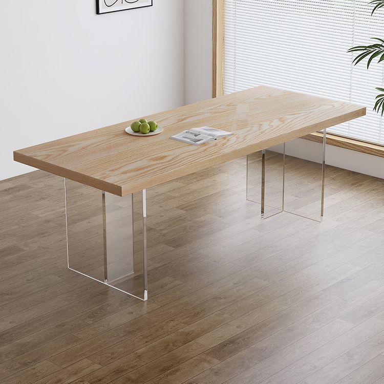 Modern Solid Wood Furniture 1/5 Pcs Standard Height Dining Room Table Set