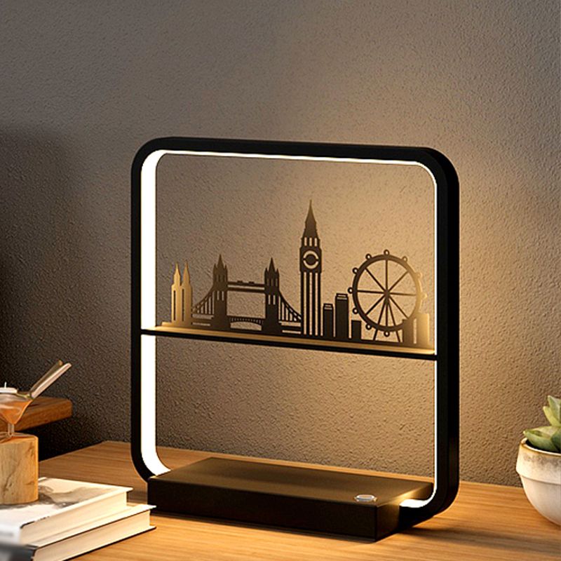 Modern Simple Table Lamp Household Linear Table Light Fixture for Living Room Bedroom