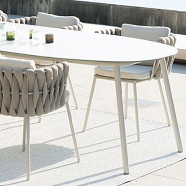 1/2/3/7 Pieces Bistro Table Set Stone and Metal Patio Dining Sets
