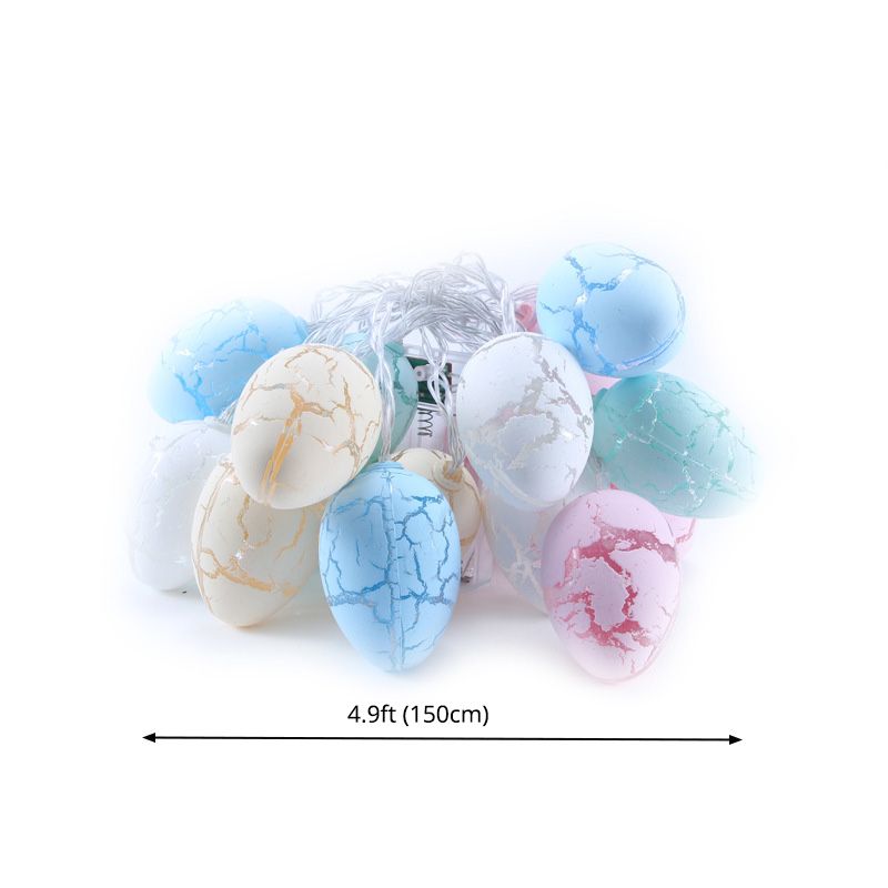 Macaron Egg Shaped String Light Plastic Bedroom LED Light Strip in Multicolored