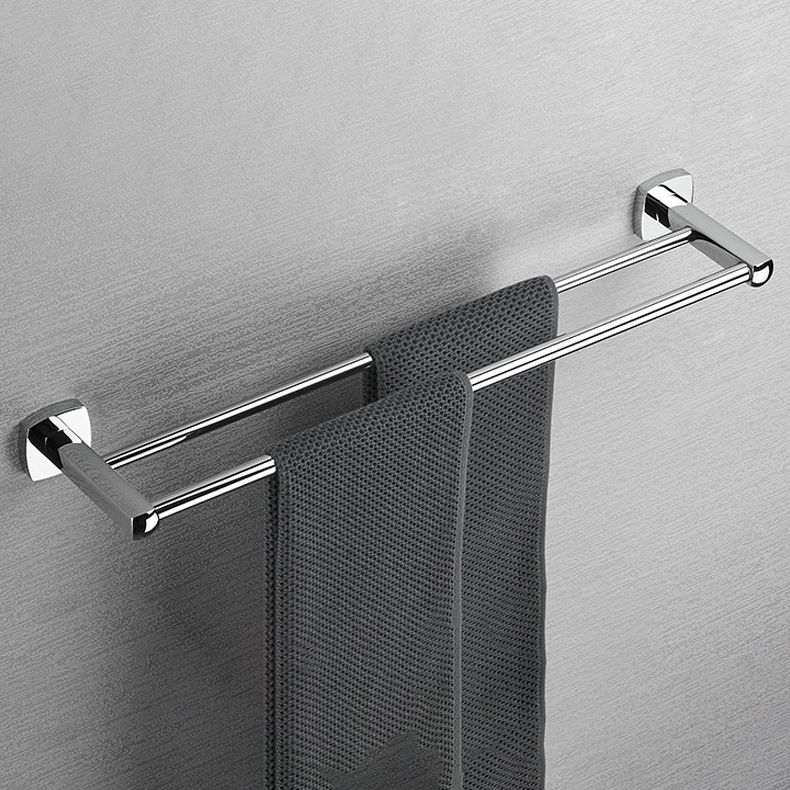 Polished Chrome Modernism Bathroom Accessory Set Bath Shelf/ Towel Bar/Robe Hooks Included