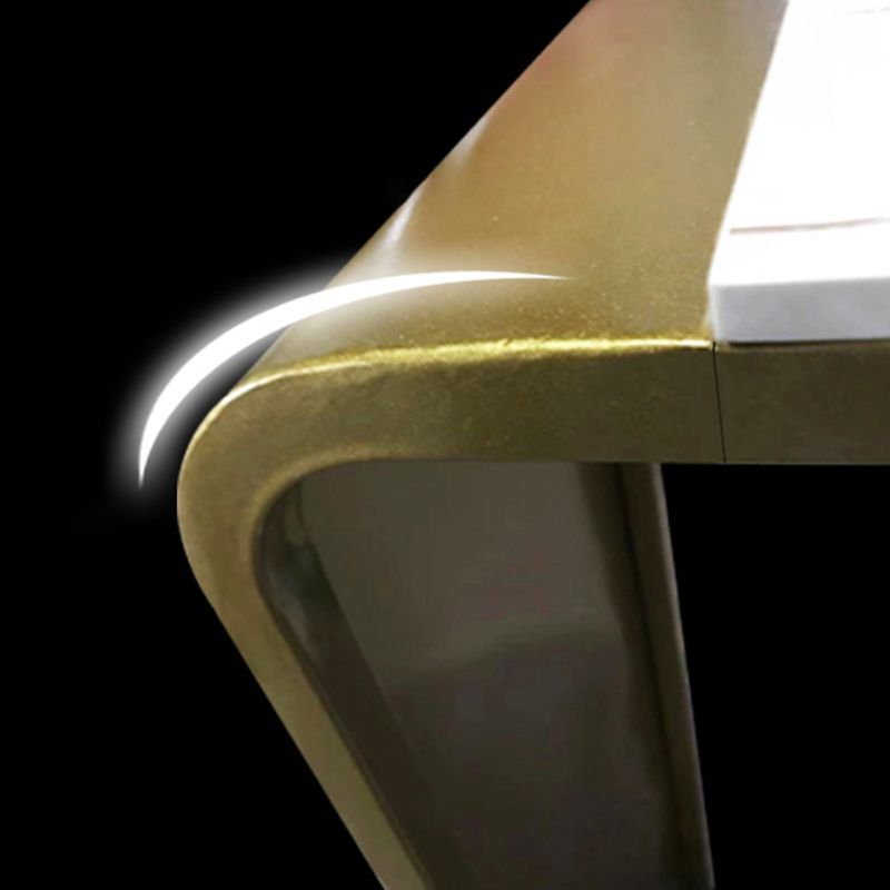 Contemporary Style Bar Table Stone Rectangle Bar Wine Table with Storage