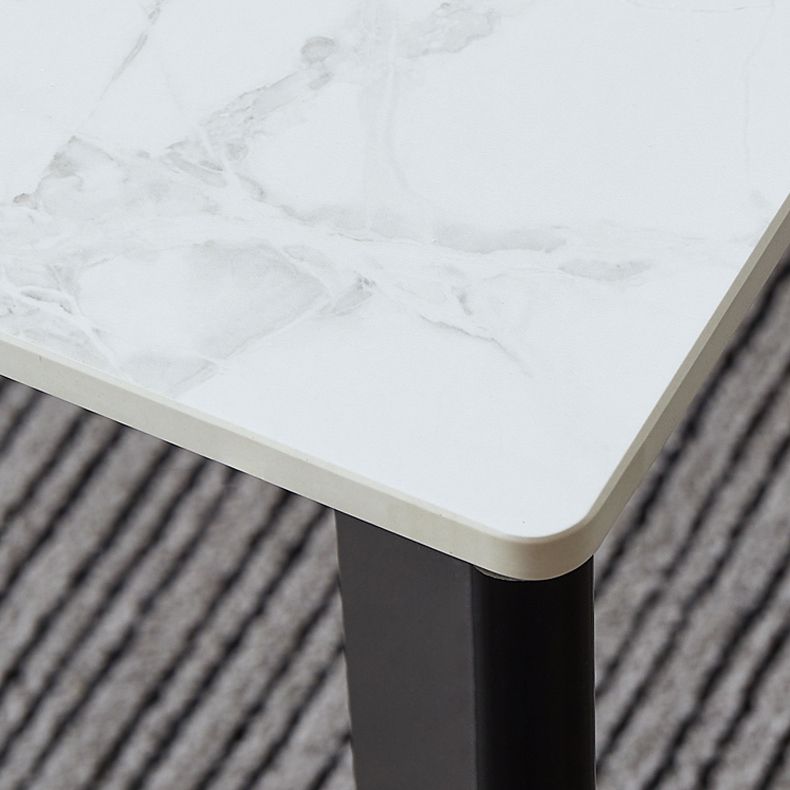 1/3/4/5/7 Pcs Metal Modern Dining Room Set with Rectangle Table and Chairs Dining Set