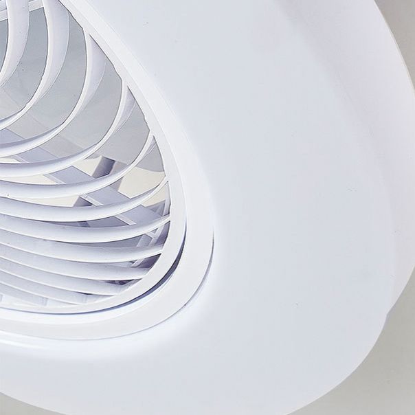 Makkaronstil Rundlüfter Lüfter Licht Acryl Schlafzimmer LED Semi Flush Mount Leuchte