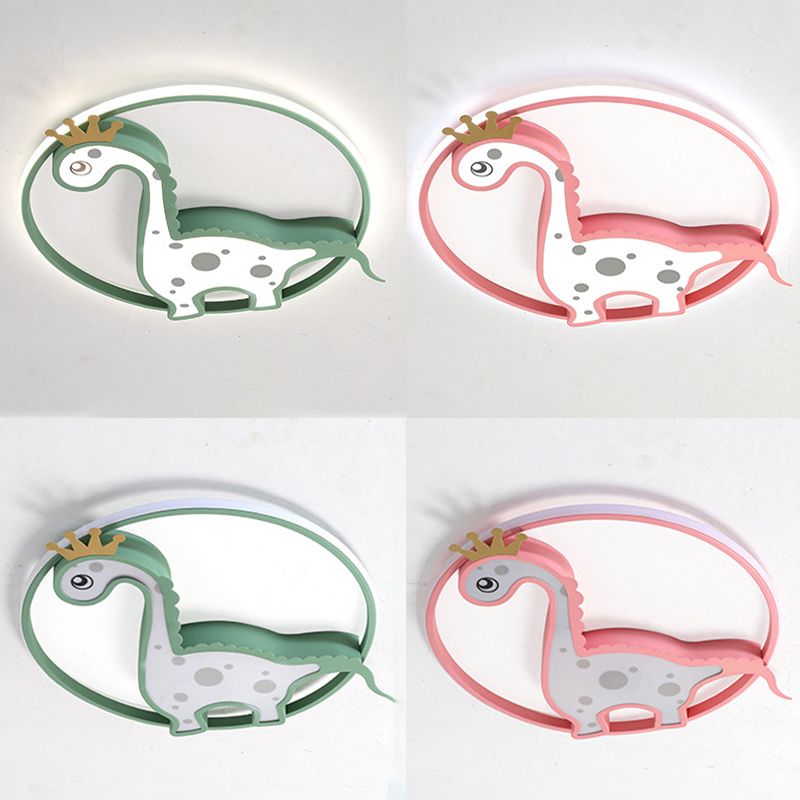 Chambre d'enfants dinosaure encastré plafonnier acrylique Creative LED plafonnier