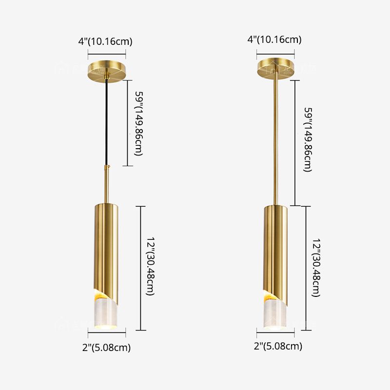 Tubi moderni in stile minimalista a pendente di illuminazione lampada a soffitto acrilico per soggiorno