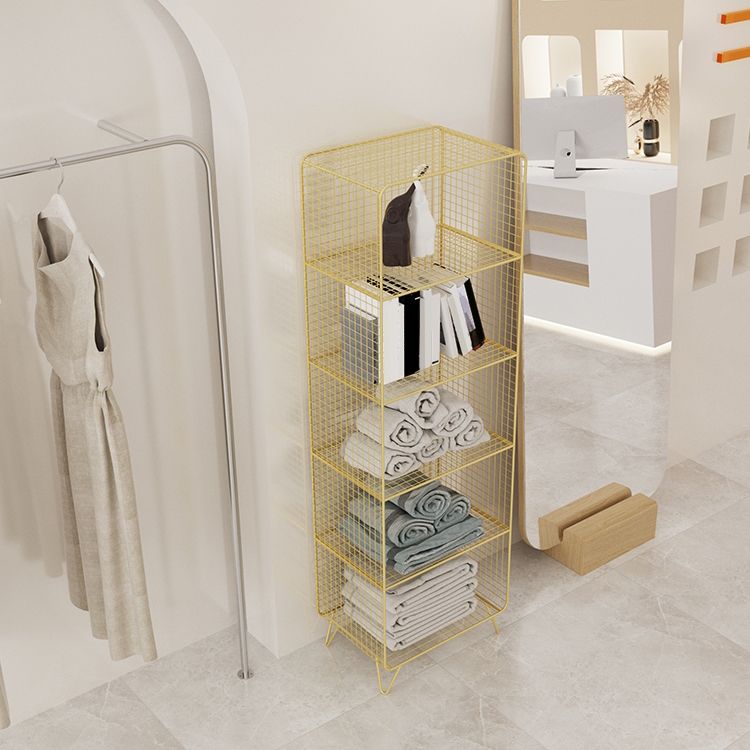 Modern Style Bookshelf Standard Closed Back Metal Bookshelf for Home